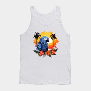 African Grey Parrot Tank Top